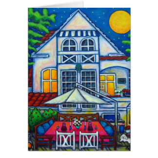 Hälsningen för det Litte danskahuset/noterar Hälsningskort