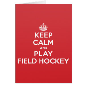 Hälsningen för landhockey för behållalugnlek hälsningskort