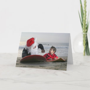 Hälsningen inre Santas ger att surfa kurser Helgkort