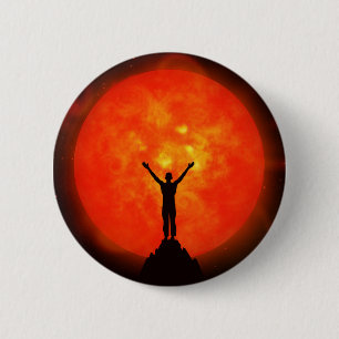 Hälsningen till solen knäppas/emblem knapp