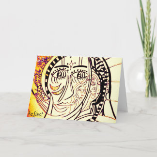 Hälsningkort 23 reflekterar kort