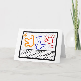 Hälsningkort: 3 Haring ILYs Kort