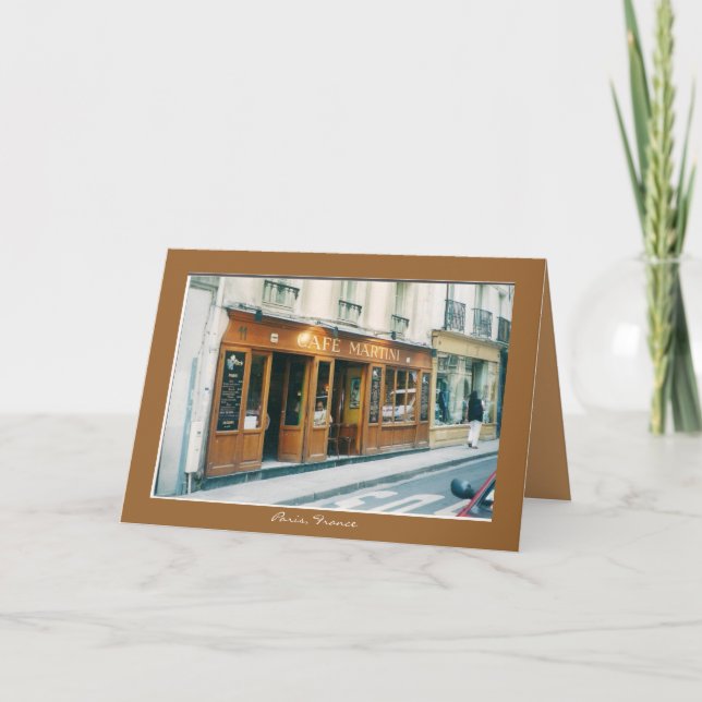 Hälsningkort "Bonjour! ", Kort (Framsida)