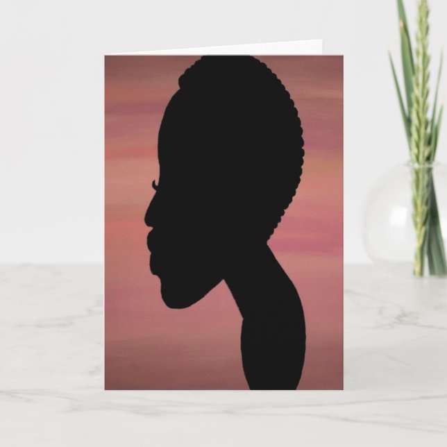 Hälsningkort för TWA (teeny weeny afro) Kort (Framsida)