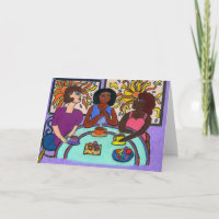 Hälsningkort, Interracial som är mångkulturella