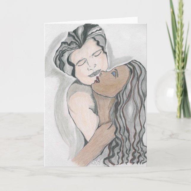 Hälsningkort, Interracial som är mångkulturella Kort (Framsida)