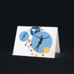 Hälsningkort - isskridskon cirklar kort<br><div class="desc">Hälsningkort</div>