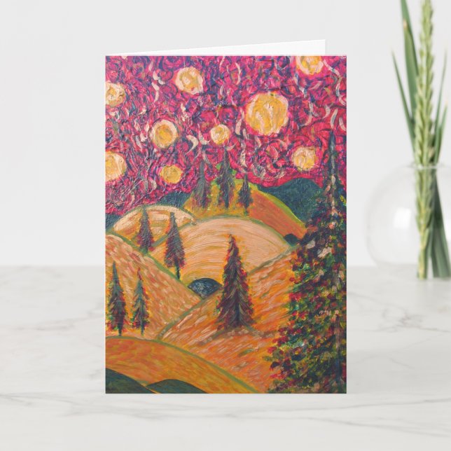 Hälsningkort; Maj där är alltid många måne in Kort (Framsida)