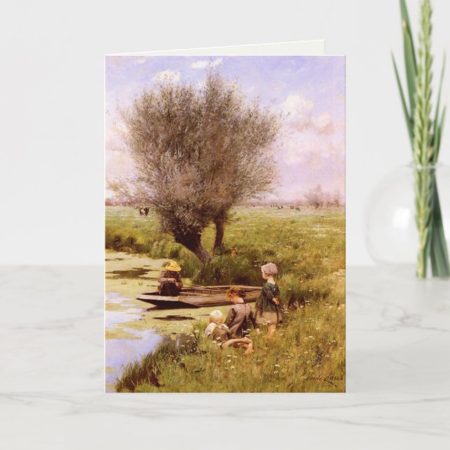 Hälsningkort med Emile Claus målning Kort (Framsida)