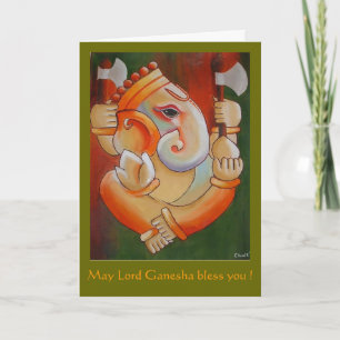 Hälsningkort med Lord Ganesha Kort