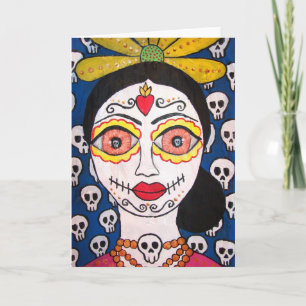 Hälsningkort "Mi Catrina" (day of the dead) Kort