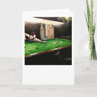 Hälsningkort - "ö för Burgh för Billiardrummet" Kort