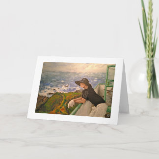 Hälsningkort - "på en balkong" - Burghö Kort