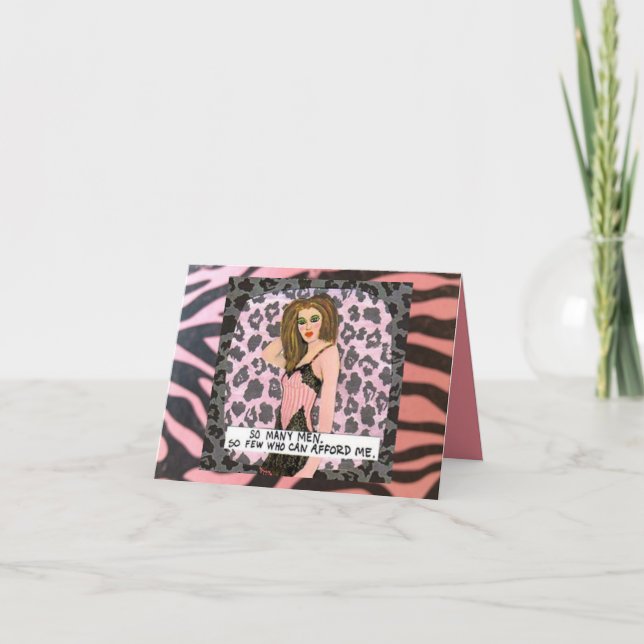 HÄLSNINGKORT.  SÅ många manar. Så fåtal som kan ha Kort (Framsida)