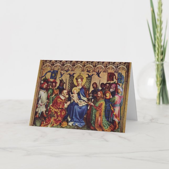 Hälsningkort (Scripture): Mt-2:9 - 11 Helgkort (Framsida)