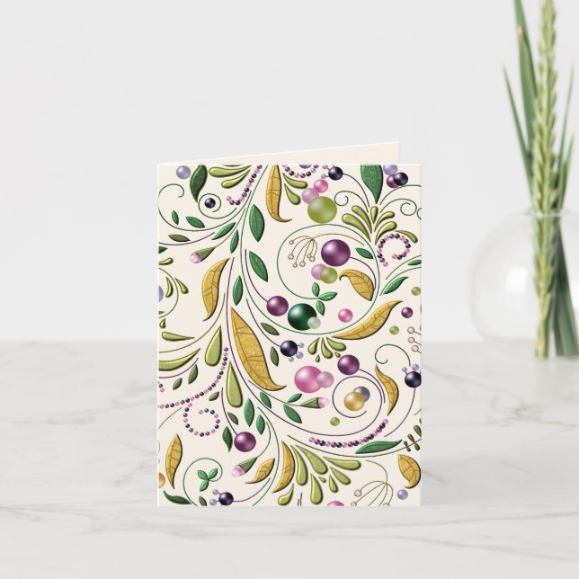 Hälsningkort - Tuscan cirklar Kort (Framsida)