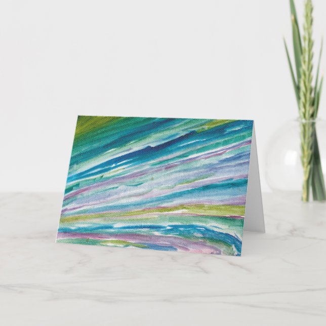 Hälsningkort vid lyckliga färger kort (Framsida)