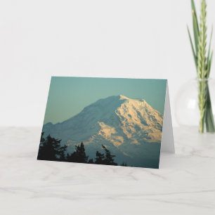Hälsningkort: Vinter Mount Rainier Kort