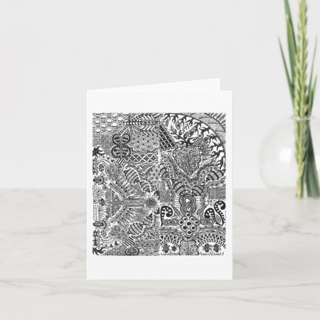 Hälsningkortet av någon kortkort skissar kort (Framsida)