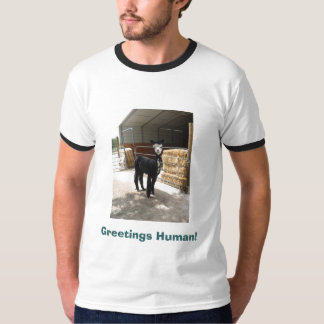 Hälsningmänniska! alpacaskjorta t-shirt