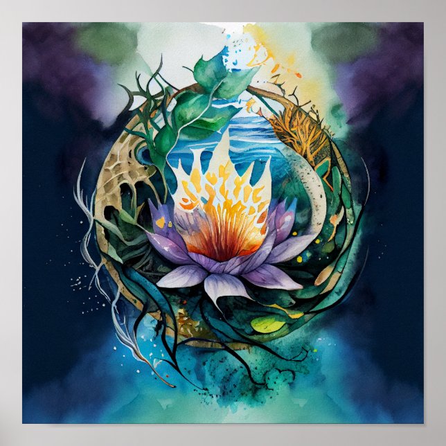 Hälsningsförmåga vid nedsänkning i naturen poster (Framsidan)