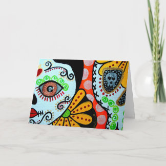 Hälsningskort Day of the dead ’Dos Caras’ Kort