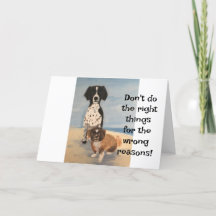 Hälsningskort för att korrigera någon