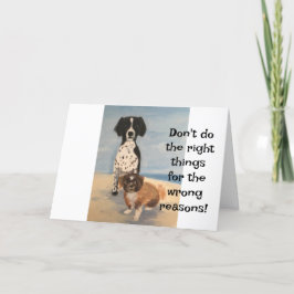 Hälsningskort för att korrigera någon tack kort