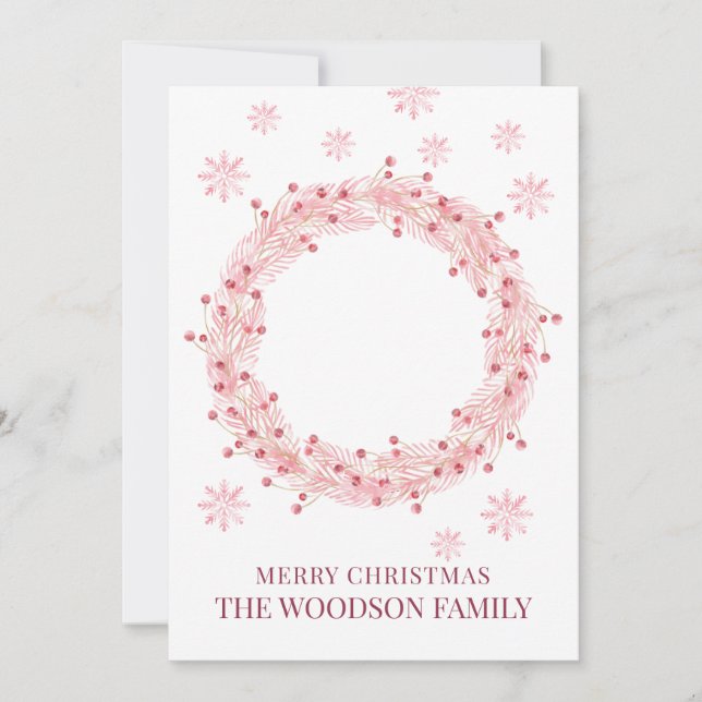 hälsningskort för baby Photo God jul (Framsida)