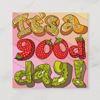 Hälsningskort för bästa önskemål fyrkantigt visitkort