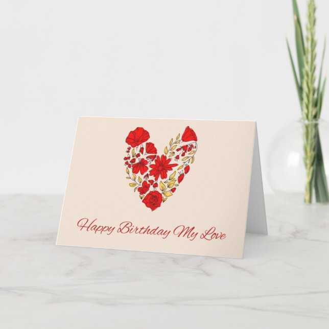 Hälsningskort för dina kära. inbjudan (Framsida)