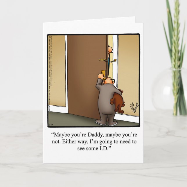 hälsningskort för fars dag Humor Kort (Framsida)