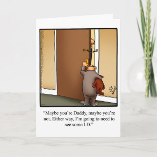 hälsningskort för fars dag Humor Kort