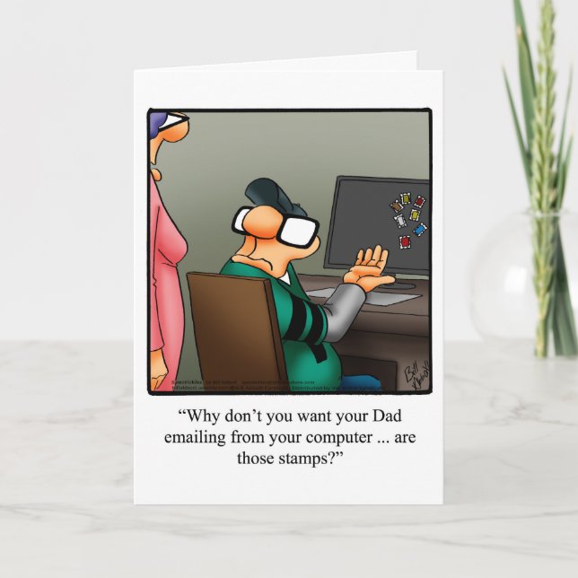 hälsningskort för fars dag Humor Kort (Framsida)