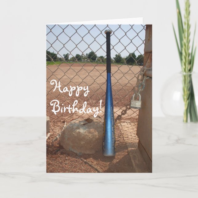 hälsningskort för Grattis på födelsedagen baseball Kort (Framsida)