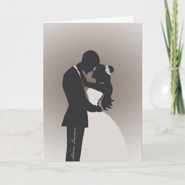 hälsningskort för Grattisar i Bröllop Tack Kort (Framsida)