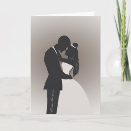 hälsningskort för Grattisar i Bröllop Tack Kort