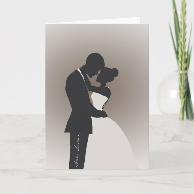 hälsningskort för Grattisar i Bröllop Tack Kort (Framsida)