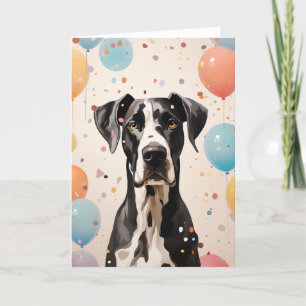 hälsningskort för great dane Firande Tack Kort
