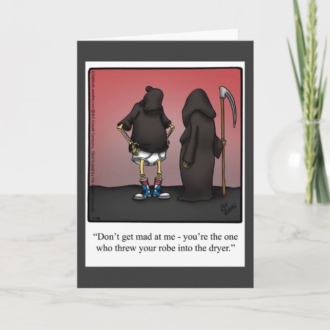 hälsningskort för happy halloween Humor Kort (Framsida)