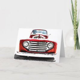 hälsningskort för hot rod Lastbil Helgkort