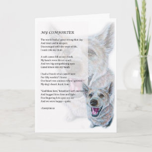 Hälsningskort för Hund Comforter Pet Parent Gift Kort