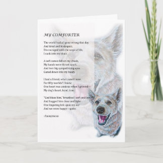 Hälsningskort för Hund Comforter Pet Parent Gift Kort