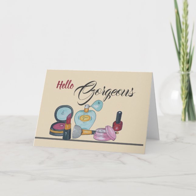 hälsningskort för makeup kort (Framsida)