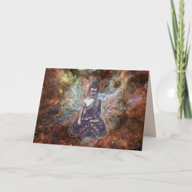 hälsningskort för medling i buddha kort (Framsida)