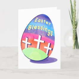 hälsningskort för Påsk Blessings-hälsning Tack Kort
