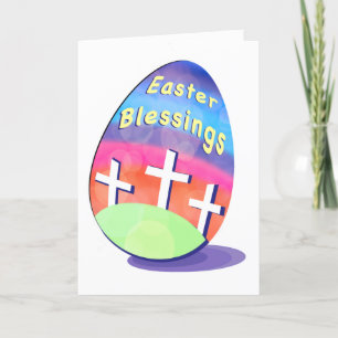 hälsningskort för Påsk Blessings-hälsning Tack Kort