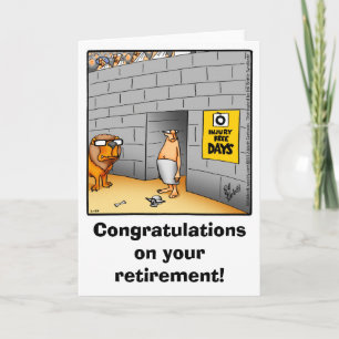 hälsningskort för pension Humor Kort