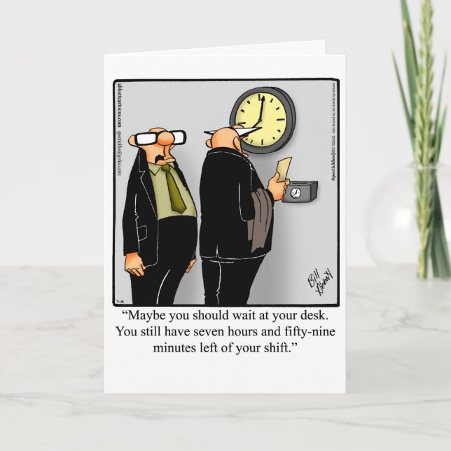 hälsningskort för pension Humor Kort (Framsida)