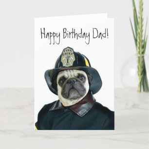 hälsningskort för pug-hälsning i Grattis på födels Kort